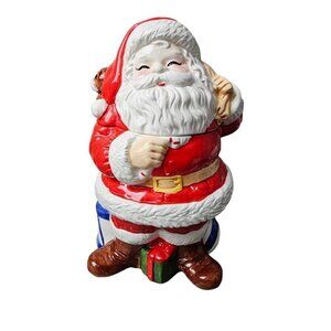 Enesco Ceramic Santa Vintage Cookie Jar
